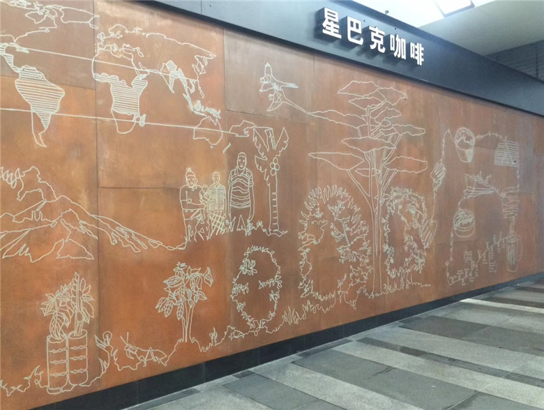 万州耐候钢幕墙